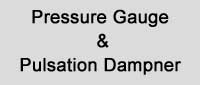 Pressure Gauge and Mini Pulsation Dampner